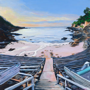 Gordons Bay Painting by Aileen Anderson (copyright), Gordons Bay Artwork, Coogee to Bondi Painting