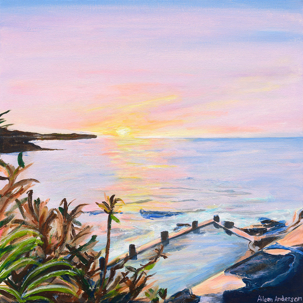 CoogeeJoyby AileenAnderson.  Coogee Beach Painting By Aileen Anderson, Coogee Painting, Beach Paintingcopyright2021