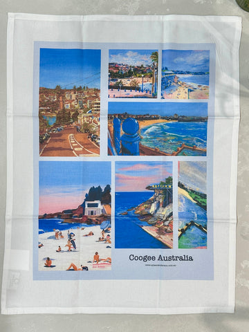 Coogee Blues Tea Towel