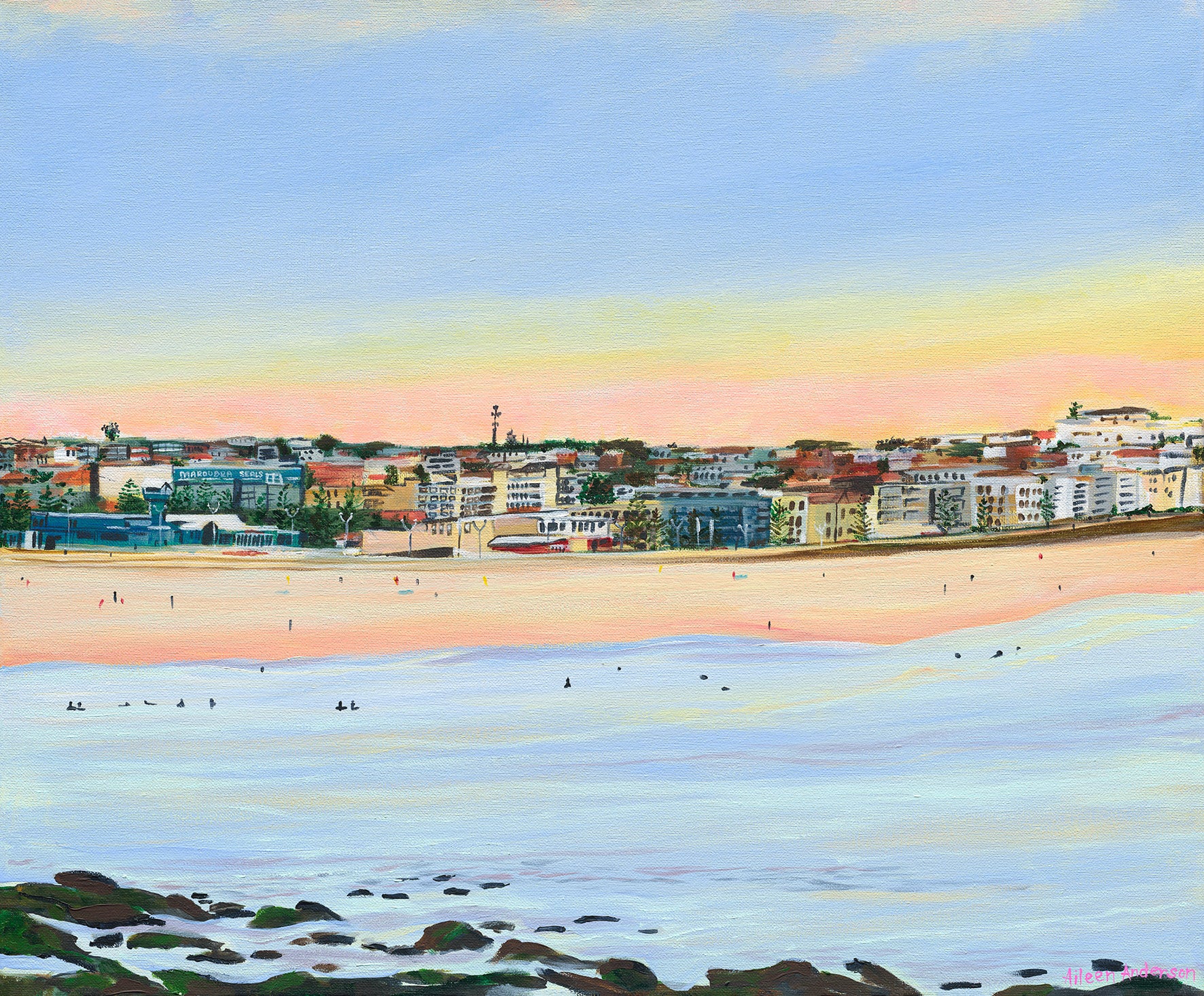 ‘Maroubra Beach' Limited Edition Fine Art Print (Unframed)