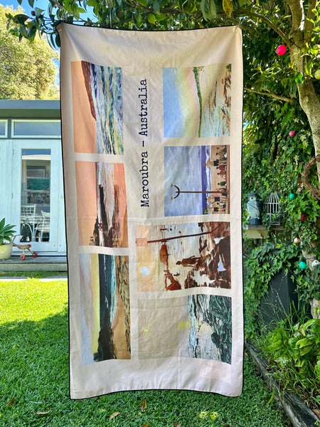 Maroubra Beach Towel by Aileen Anderson