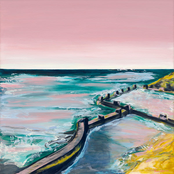 Coogee Beach Painting, Coogee Jewel by Aileen Anderson 
