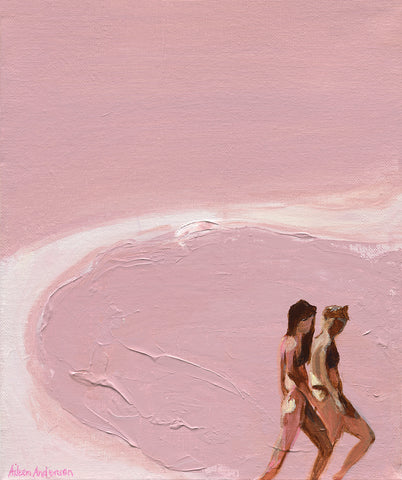 Beach Painting, I don't Know by Aileen Anderson 