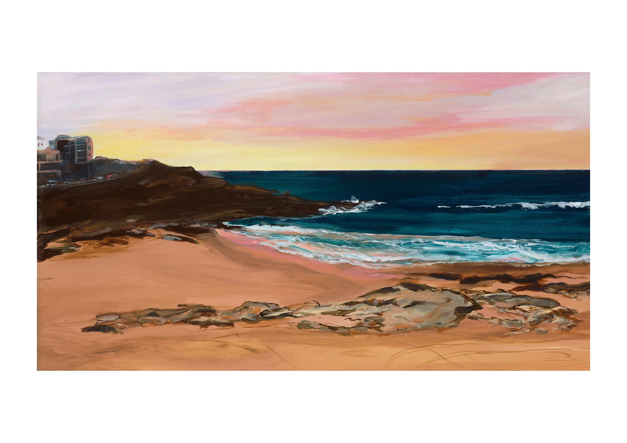 Maroubra Beach Art, Emerald Dawn by Aileen Anderson 
