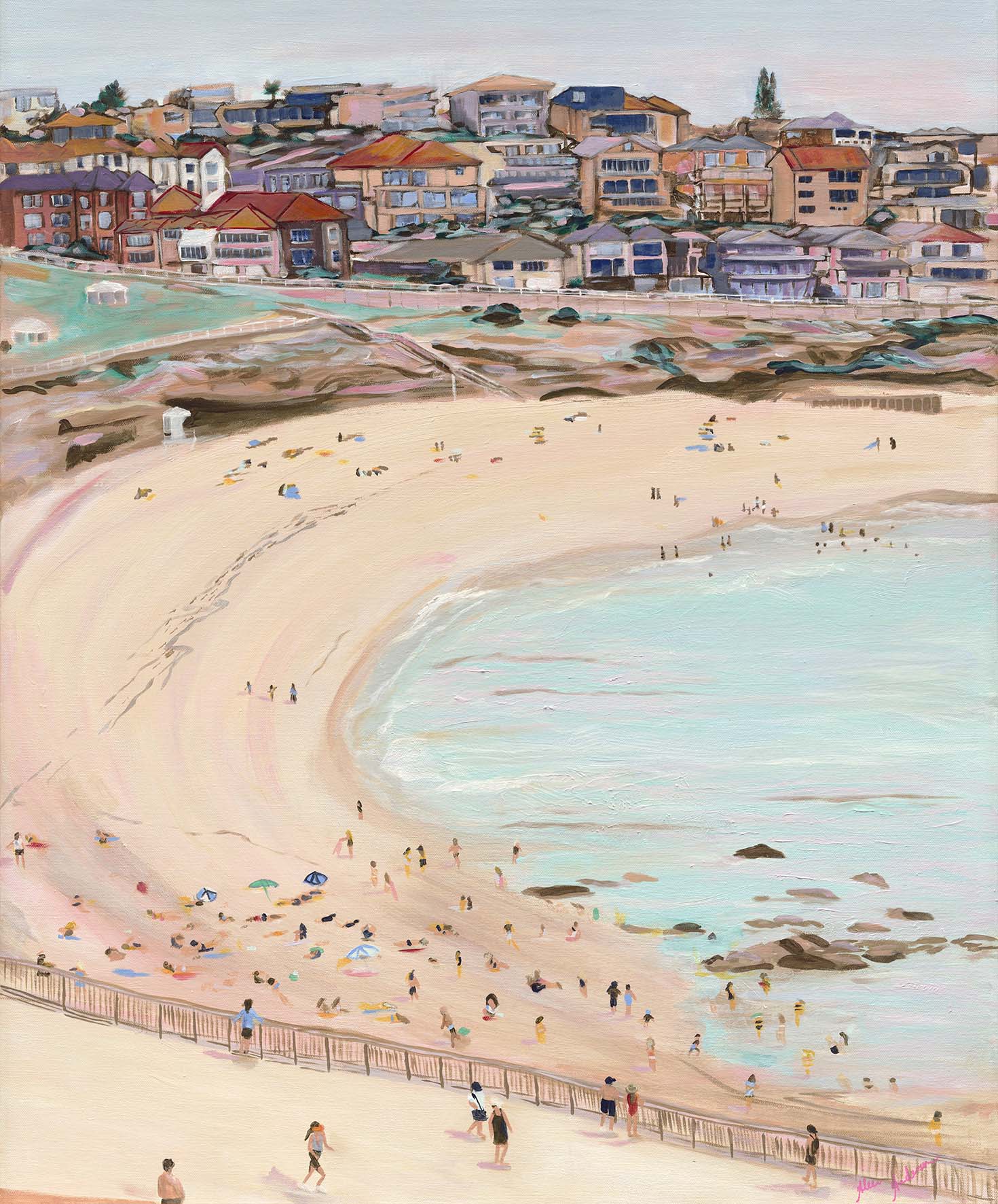 Bronte Beach Painting, Back to Bronte by Aileen Anderson 