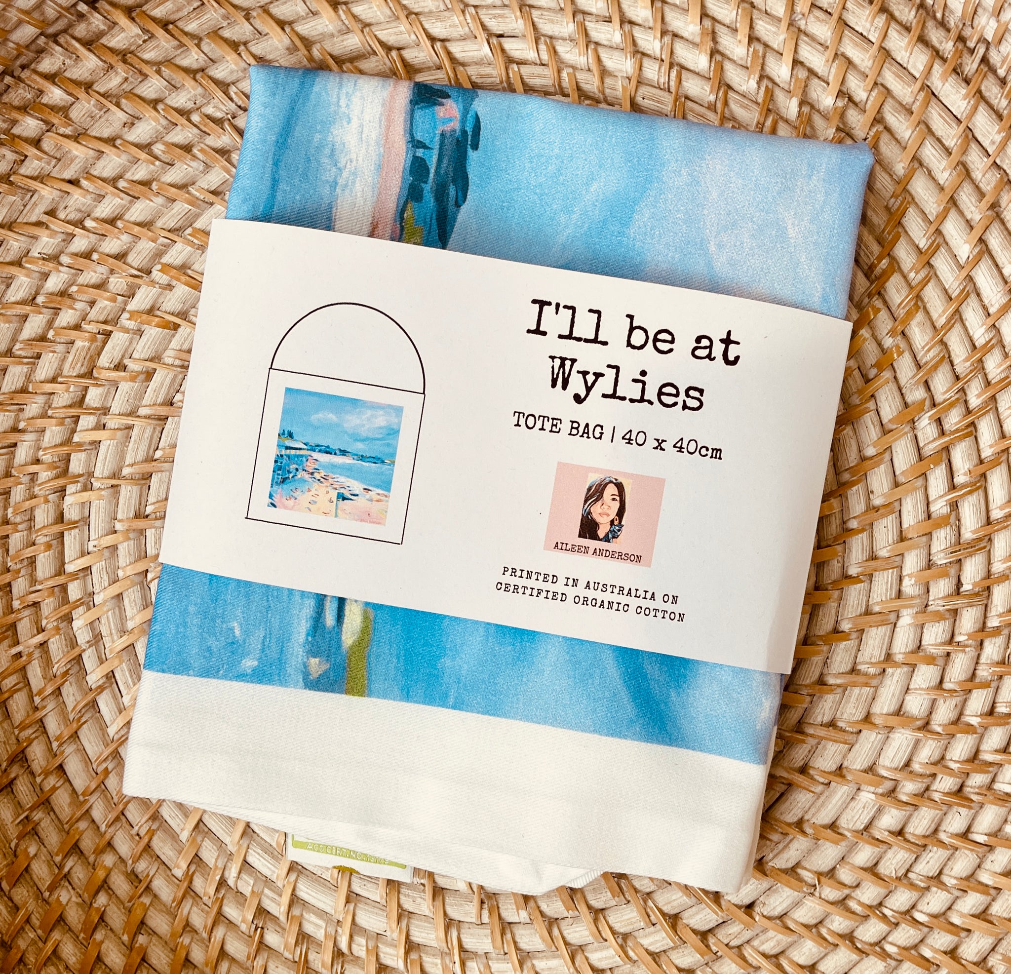 I'll be at Wylie's by Aileen Anderson Tote Bag