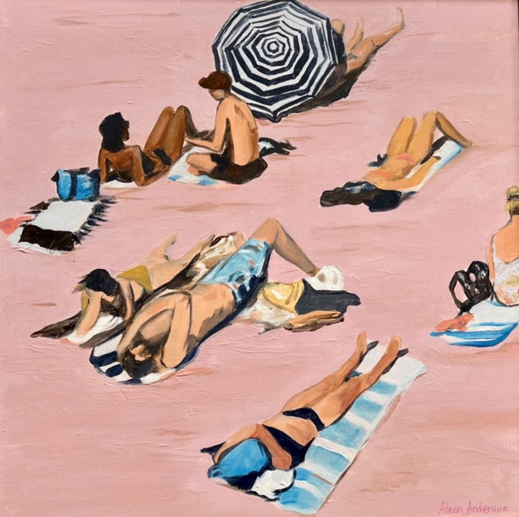 Beach Art, I need a Margherita by Aileen Anderson 