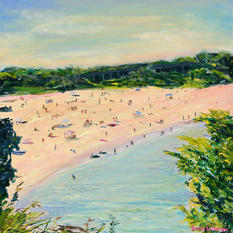 Malabar Beach Painting by Aileen Anderson 