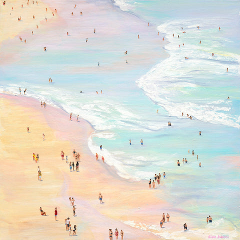 'Pastel Coloured Waves' Limited Edition Fine Art Print (Unframed)