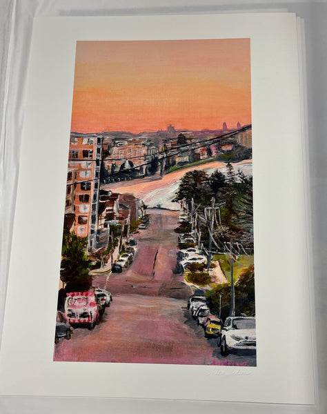 'South of the Barrio - Beach Street' Limited Edition Fine Art Print (Unframed)